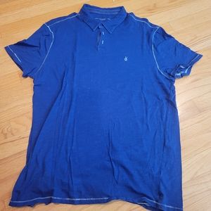 John Varvatos Blue Men's Polo Lightweight, Size L